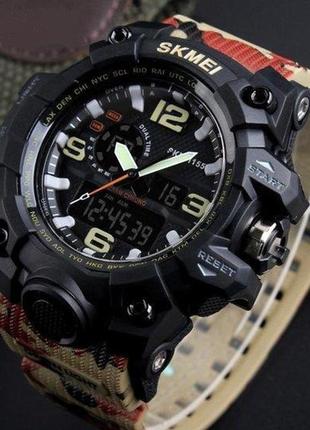 Спортивний годинник skmei 1155 камуфляж стильний наручний годинник для чоловіків