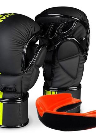 Рукавички для мма phantom apex sparring neon l/xl (капа в подарунок) рукавички для єдиноборств