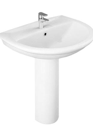 Раковина и ножка rak ceramics karla 60.5x83.5x48.5см (rak0011) белый trn