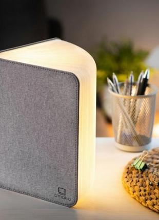 Светильник книга gingko large urban ночник блокнот 400 лм (серый) trn