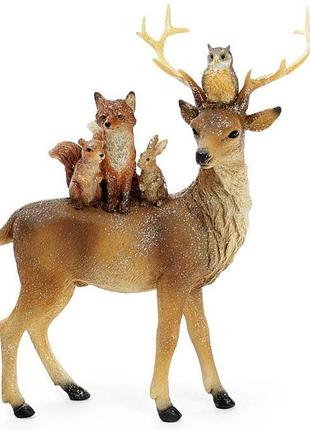 Декоративная статуэтка "лесная композиция" 21х7.5х24см trnk