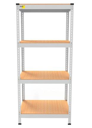 Металлический стеллаж emby light series (размер 1500х900x450мм) 4 полки дсп до 100кг белый стеллаж trn
