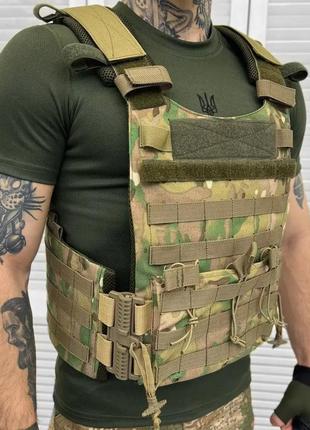 Тактична плитоноска cold зі швидким скиданням 10-3 без плит (мультикам)