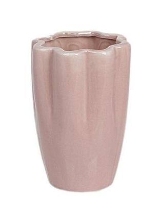 Ваза фарфоровая stone flower "фиори" ø9х13см, пепельный розовый красивая ваза для цветов