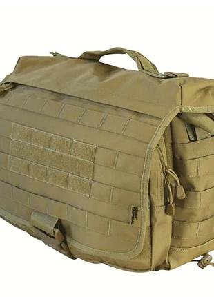 Тактична плечова сумка operators grab kombat tactical 25л с підсумком койот