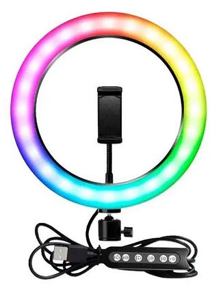Кольцевая лампа mj33 33см rjb light (1 крепление) usb trnk