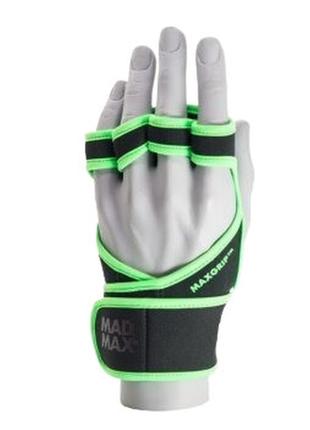 Рукавички для фітнесу madmax mfg-303 maxgrip neoprene wraps black/grey l/xl фитнесные перчатки