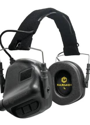 Тактические активные наушники earmor м31 черный наушники для военных