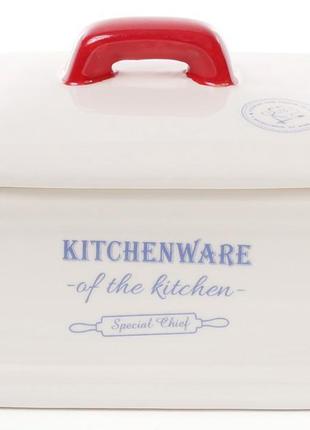 Сирниця (паштетниця) керамічна red&blue 16.4х10.5х10.2см trnk