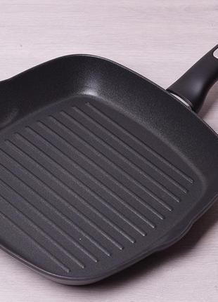 Сковорода-гриль kamille philippi 28х28см с антипригарным покрытием ilag кухонная антипригарная сковородка