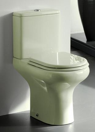 Комплект compact rak ceramics (унитаз бачок крышка авс) зеленый trn