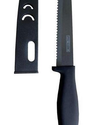 Ніж керамічний kamille miracle blade для хліба 15 см + чохол trnk