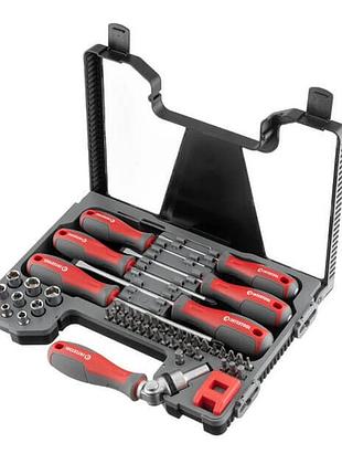 Набор отверток с комплектом насадок 51 ед intertool vt-3352 trn