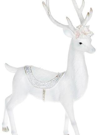Статуэтка декоративная "снежный олень" 32.1см trnk