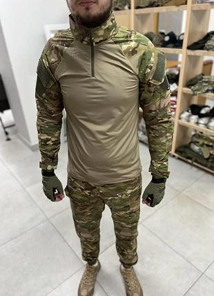 Тактический летний костюм форма ubacs с наколенниками и налокотниками (мультикам) l trn