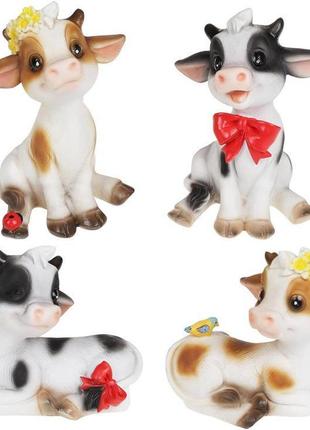 Декоративна статуетка «мила корівка», полістоун trnk