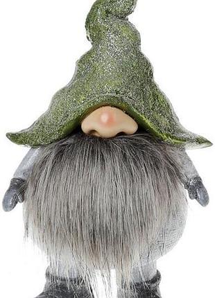 Фігура декоративна "гном у зеленому" 23 см trnk