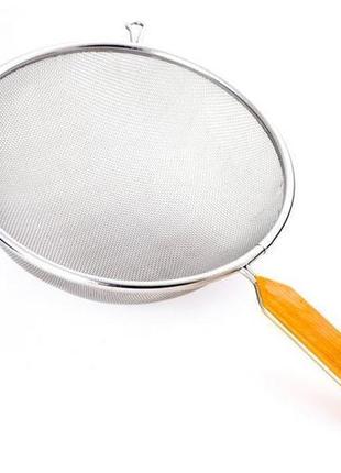 Сито-дуршлаг empire ø18 см із неіржавкої сталі з пластиковою ручкою trnk