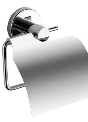 Держатель для туалетной бумаги gedy felce (fe25-13) с крышкой хром trn