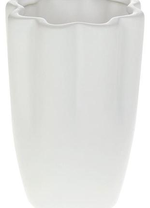 Ваза фарфоровая stone flower "фиори" ø9х13см, белая матовая красивая ваза для цветов