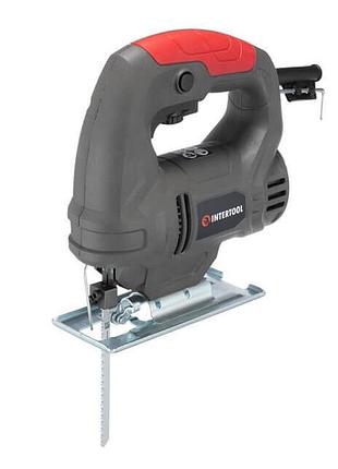 Електролобзик 500 вт, 0-3000 хід/хв, глибина розпилювання 55 мм intertool dt-0446 trn