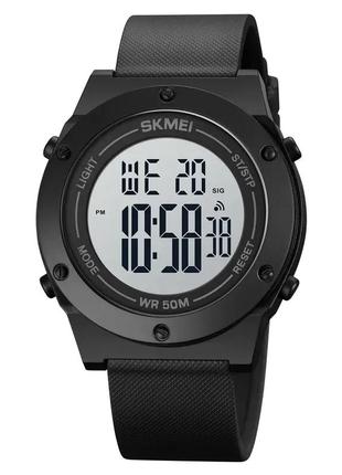 Чоловічий спортивний годинник skmei 1772 (чорний із чорним) стильний наручний годинник для чоловіків