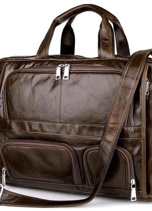 Сумка чоловіча vintage 14216 коричнева стильна сумка для чоловіків