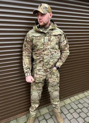 Тактичний комплект куртка парку tactical series та штани yevhev g3 (мультикам) l