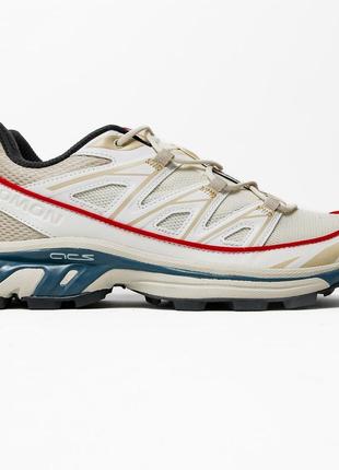 Salomon xt-6 expanse white red blue1 фото