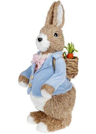 Фигура декоративная "зайчик с корзинкой" 24х22х40см, пенопласт trnk