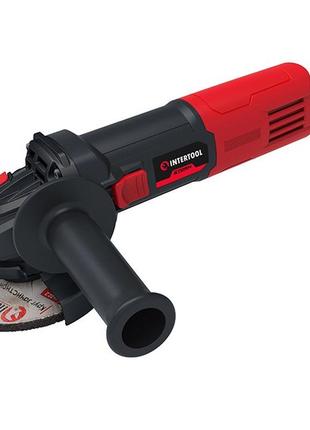 Шлифмашина угловая 1400 вт, круг 125 мм, 6000-12200 об/мин, система стабилизации оборотов intertool wt-0236