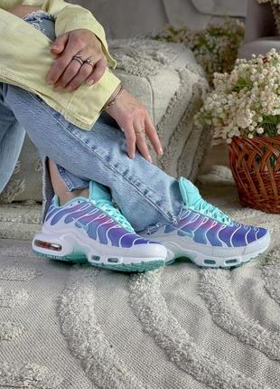 Кроссовки nike air max tn plus фиолетовые женские7 фото