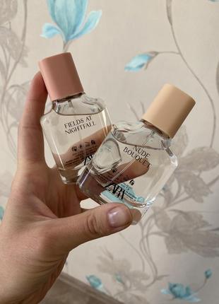 Набір парфумів zara nude bouquet + fields at nightfall 2x30 ml
