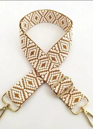 Сменный ремень для сумки (фурнитура золото)букле