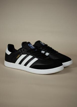 Чоловічі кросівки adidas samba black white