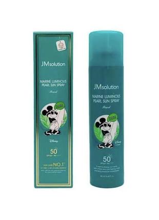 Сонцезахисний спрей з екстрактом перлів jm solution marine luminous pearl sun spray pearl x disney m