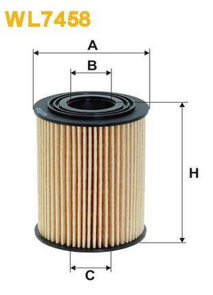 Фильтр масляный chevrolet europe (gm) captiva, cruze, epica, lacetti; daewoo (chevrolet) wix filters (wl7458)