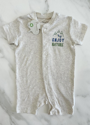 Пісочник lupilu 1-2 4-6 міс. на хлопчика песочник ромпер комбінезон комбез літній 0 3 боді бодік чоловічок george primark next carter's