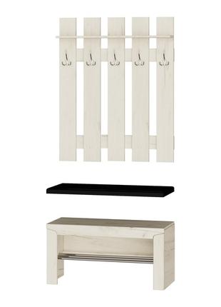 Передпокій еверест ліберті 90х38х170 см дуб крафт білий