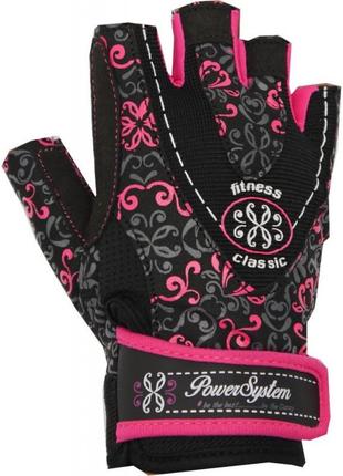 Рукавички для фітнесу power system ps-2910 classy жіночі pink s2 фото