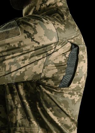 Китель camotec blitz twill піксель, тактичний кітель піксель, військовий літній кітель, армійська сорочка6 фото