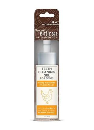 Гель для чистки зубов tropiclean (тропиклин)  enticers teeth cleaning gel no brush -59мл5 фото