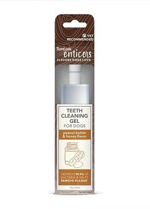 Гель для чистки зубов tropiclean (тропиклин)  enticers teeth cleaning gel no brush -59мл3 фото