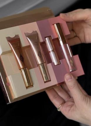 Подарунковий набір charlotte tilbury pillow talk lip and cheek secrets3 фото