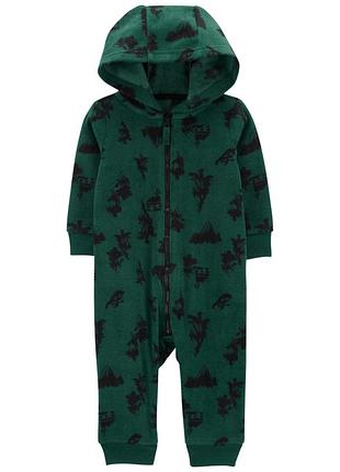 Теплий флісовий чоловічок ромпер сліп комбінезон carter’s картерс для хлопчика