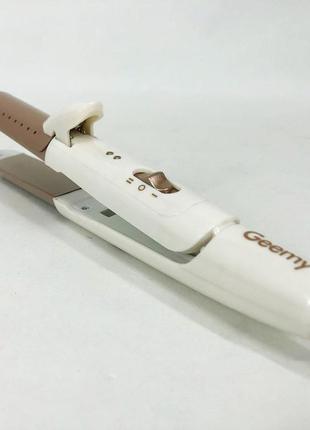 Щипцы утюжок для волос gemei gm-2961, стайлер для завивки, прибор для завивки волос, утюжок8 фото