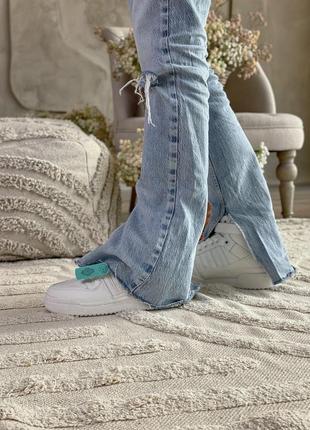 Кросівки prada x adidas forum low re-nylon білі жіночі / чоловічі8 фото