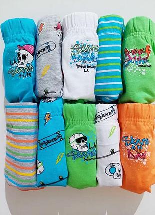 Дитячі труси для хлопчика primark англія. набір 5 шт. розміри 1,5-15 років. акція