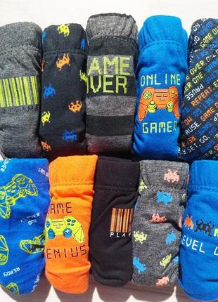 Дитячі труси для хлопчика primark англія. набір 5 шт. розміри 1,5-15 років. акція