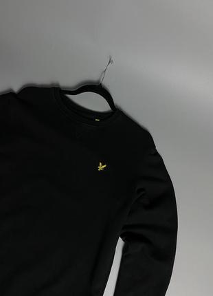 Базовий чорний світшот lyle scott original оригінал blank black